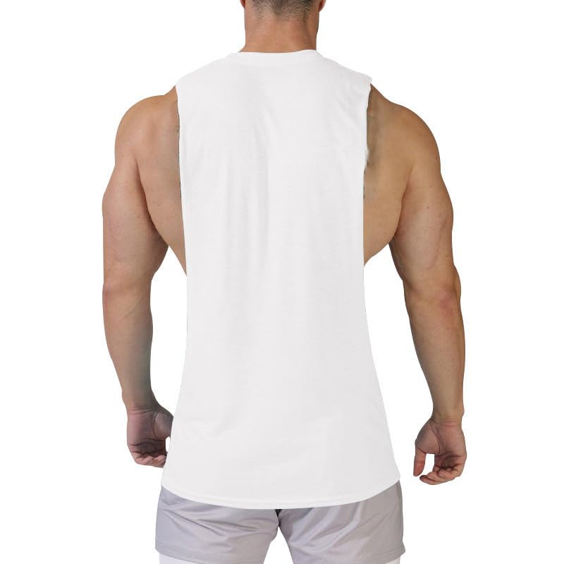 Men's Sleeveless Tank Tops Loose Leisure Athletic Workout Running Muscle Shirts Summer Gym Bodybuilding T Shirts4