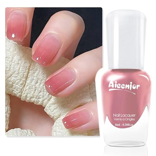 Vernis À Ongles Rose À Base D'eau, Amovible, Non Toxique, Sans UV, 8ml
