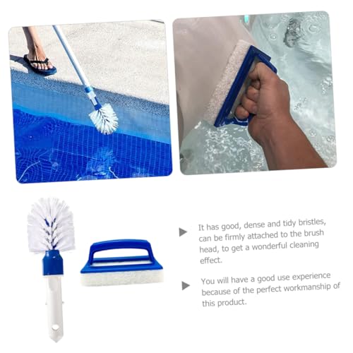 Balacoo 2 Unidades limpeza de piscina escova de piscina lavador de banheira purificador escova conve