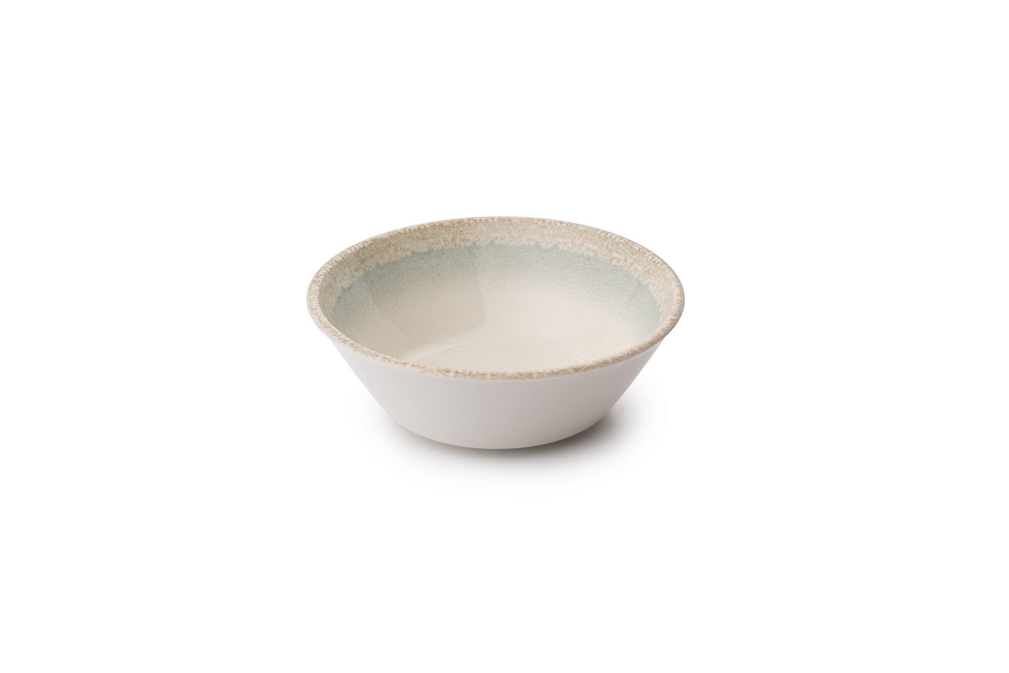 Service de dîner de 27 pièces, 100% porcelaine, vert et crème | Comprend des assiettes de service, des bols, des assiettes à dessert et des assiettes à bateau. Passe au lave-vaisselle et au