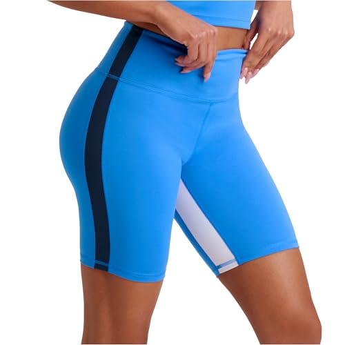 POPSUGAR Short feminino PS Biker 21,6 cm para treino com bolsos cintura alta yoga corrida academia...