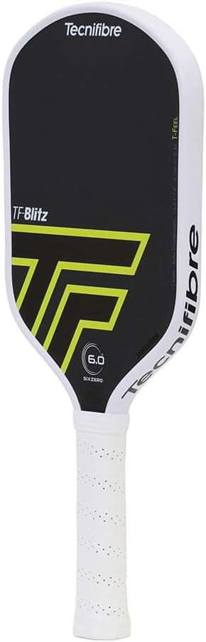 Tecnifibre TF-Blitz 15mm Pickleball Paddle-w/Honeycomb Polypropylene Core & Raw Composite Face (Engineered and Manufactured by SixZero)