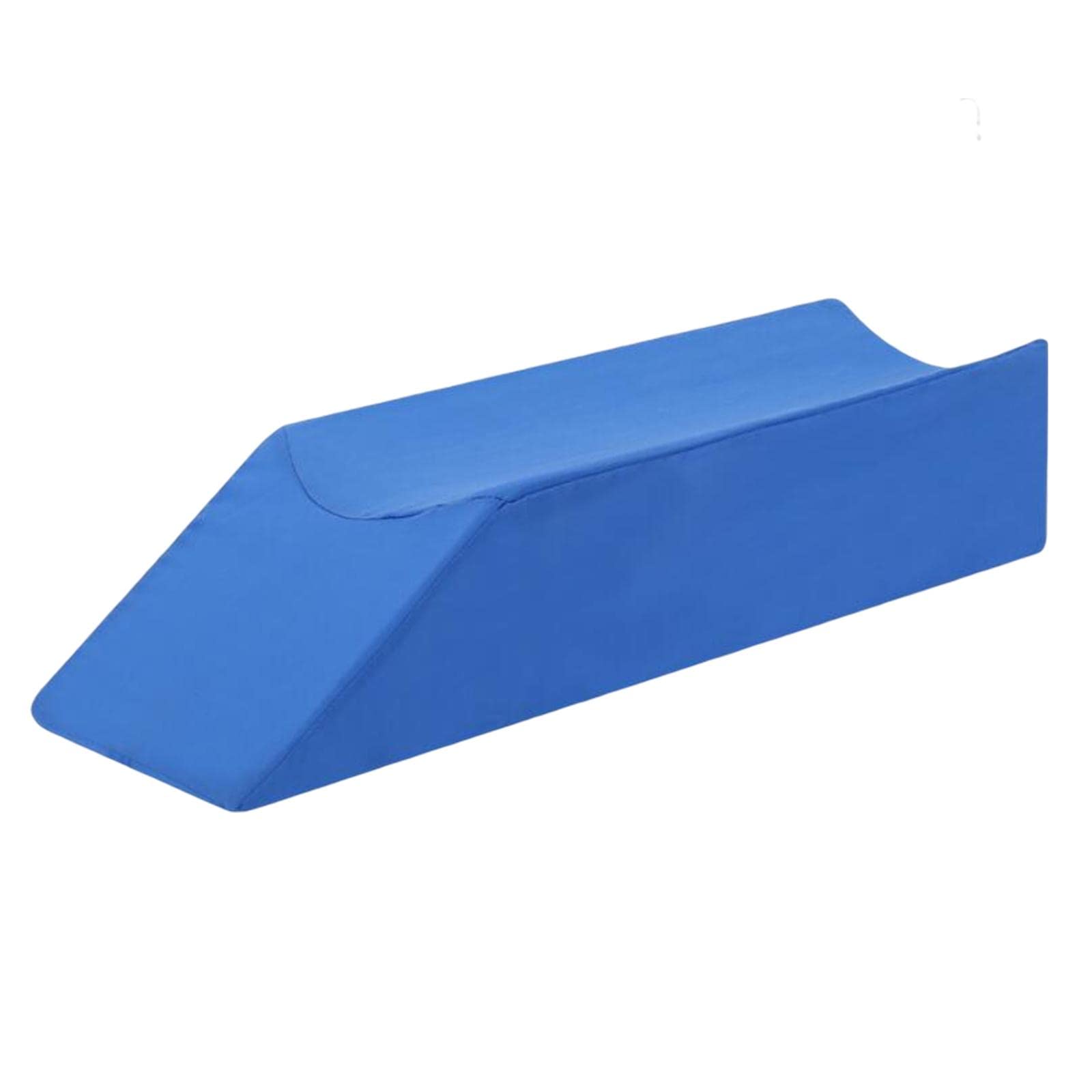 Cojín Elevador de Piernas, Reposapiernas Inclinado, Espuma de Alta Densidad, Comodidad Ergonómica, Adecuado para La Relajación Y El Cuidado Personal, Azul 70x20x15cm