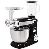 royalty line schnellkochtopf ⭐ Geschwindigkeiten: 6, Fassungsvermögen Edelstahlschüssel: 6,5 Liter, Kabellänge: 1,1 m, Power: 1300 Watt, einfache Reinigung, rutschfeste Gummifüße für Stabilität, Farbe: schwarz