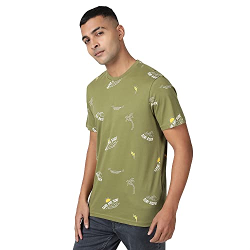 Image of Lee Men's Solid Regular Fit Tshirts