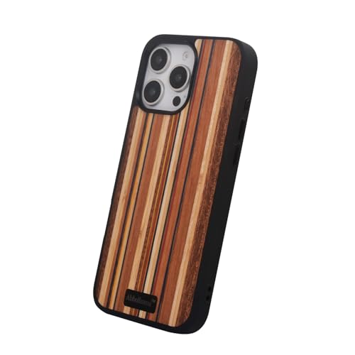 Abbolinxus for iPhone 16 Pro Magnetic Wood Case. Unique & Classy Shockproof Protective Cover...