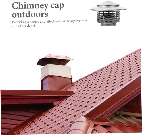 Cubierta de chimenea duradera resistente a la intemperie en acero inoxidable reforzado 8