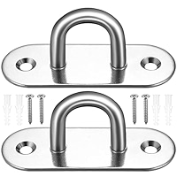 2 Piastre A Occhio Oblunghe In Acciaio Inox 304 - Gancio Per Barche, Marine Hardware | Per Cordame, Ancore, Uso Esterno - Foto 7