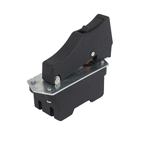 Aexit AC 250V Industrial Switches 10A 5E4 FA5-10/2W DPST Lock on Electric Tool Pushbutton Switches Trigger Switch