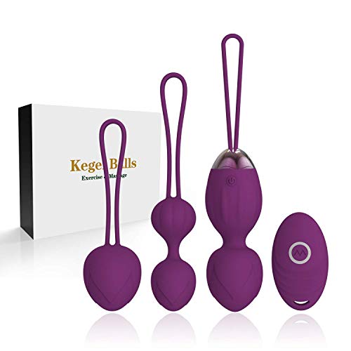 Jintrun 2 in 1 Kegel Exercise Weights & Massage Ball Ben Wa Balls Kegel Balls Beginners & Tightening- Doctor Recommended for Bladder Control & Pelvic Floor Exercises - Purple … … Jintrun 2 in 1 Kegel Exercise Weights & Massage Ball Ben Wa Balls Kegel Balls Beginners & Tightening- Doctor Recommended for Bladder Control & Pelvic Floor Exercises - Purple … …