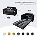 MAXYOYO Convertible Sofa Bed, Pull Out Loveseat Sleeper Sofa, 2 in 1 Folding Couch Bed, Fold Out Floor Couch with Pillows for Living Room Bedroom Lounge, Black