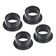 Kozelo 4Stk Flansch Hülsen Lager - [16mm x 18mm x 12mm] POM Öl Lose Buchse für Ausrüstung Maschinen| Schwarz