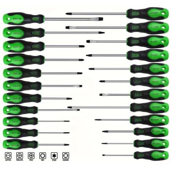 Juego de 118 destornilladores magnéticos con mango de trinquete de clasificación de plástico, llave hexagonal | Kit de herramientas de precisión con soporte de almacenamiento para bricolaje en el hogar, reparación electrónica (verde)