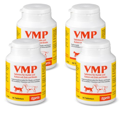 VMP Tabletten | Für Hunde & Katzen | 4 x 50 Stück | Vitamine & Eiweiß