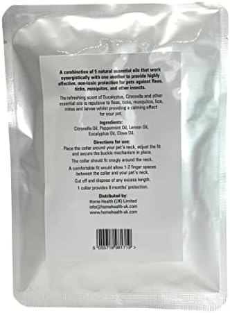 Natural Flea & Tick Treatment for Cats | Adjustable Collar | 8 Months Protection | Waterproof | Eco-Friendly and Allergen Free