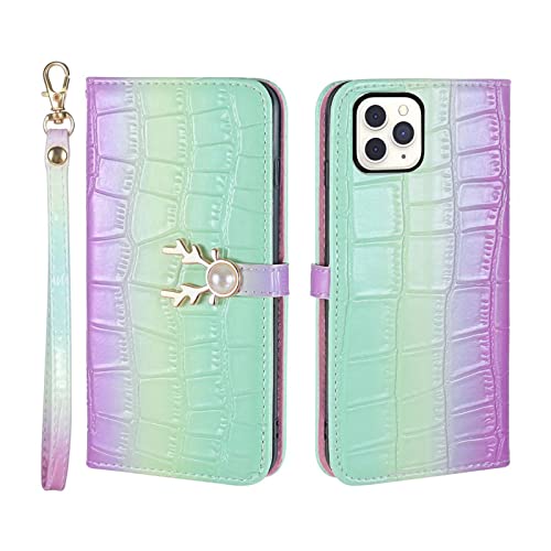 Sanmili iPhone 11 pro ケース 人気 手帳型 携帯カバー カード収納 スタンド機能 鹿の頭の ストラップ付き