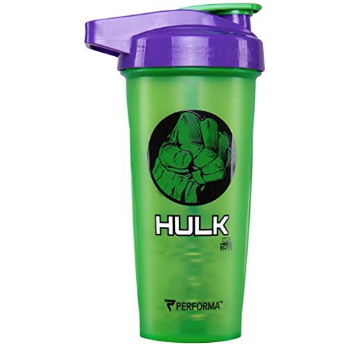Performa ACTIV (Hulk) 28oz Shaker Bottle, Best Leak Free Bottle with ActionRod Mixing