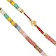 Made by Nami Perlenkette Damen Bunt aus Natursteinen 40 + 5 cm Halskette Damen Boho Schmuck Wasserfest & Hypoallergen Sommer Schmuck (Bunt)