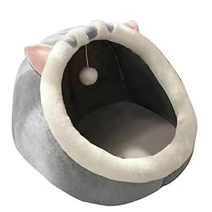 disdain Cute Cat Beds for Indoor Cats Dogs, Comfortable Cat Cave Cat House for sleeping