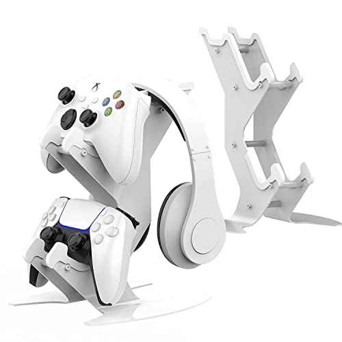 DOYO Xbox Controller Stand Game Controller Holder and Headset Holder for PS5/PS4/PS3/Xbox Series X/Xbox One/Xbox 360/Switch Pro Wireless Controllers- Universal Gaming Controller Accessories
