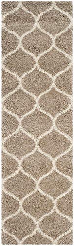 Image of Shaggy Floor Carpets for Living Room, Elegant Bed Side Runner, Modern Carpets for Bedroom, Guest Room Carpet, (2x5 Feet, Beige Ivory)