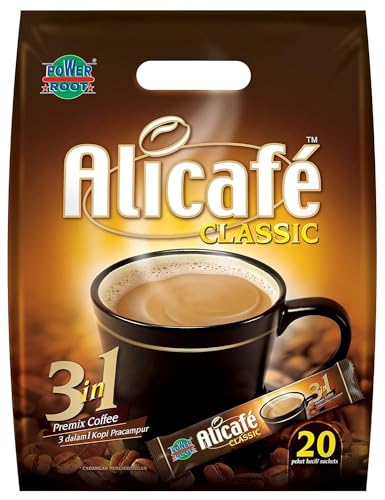 Image of Alicafe Classic Coffee- Instant Coffee 3 in 1 (Ground Coffee Premix) - 400gm (20gm sachets X 20)