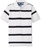 Tommy Hilfiger Big Boys Clubhouse Pique Polo, White, Medium
