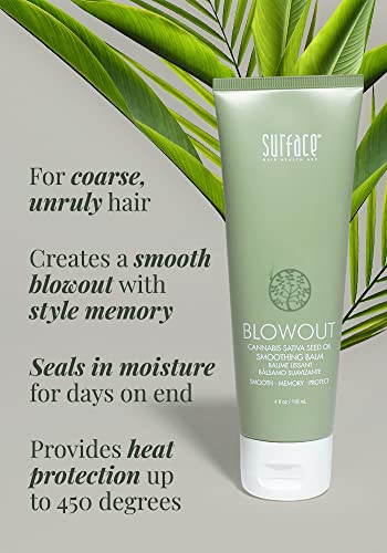 SURFACE Hair Blowout Smoothing Balm– Organic Ingredients for Women and Men, Heat-Resistant with Babassu Oil for Longer Lasting Blowouts - 4 fl oz - Image 3