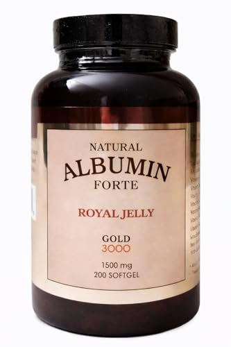 New Improved Natural Albumin Forte Royal Jelly - 1500mg/200 Softgel