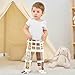 Caihoyu Baby Sleepers with Feet Safaris-Soft Footed Pants with Attached Legs for Boys Girls 18M Vintage Wooden Toy Blocks