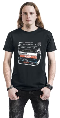 Rock Off Metallica 'Cassette' (Black) T-Shirt3