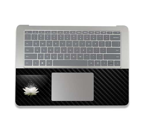 Image of MightySkins Carbon Fiber Skin Compatible with Microsoft Surface Laptop Studio 2 (2023) Full Wrap Kit - Twilight Lotus | Protective Durable Textured Carbon Fiber Finish | Made in The USA
