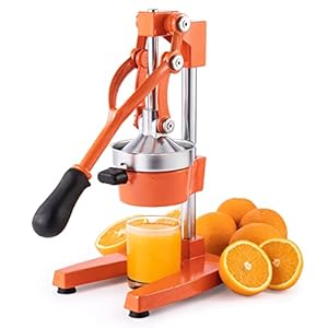 CO-Z Hand Press Juicer Machine, Manual Orange Juicer and Professional Citrus Juicer for Orange Juice Pom Lime Lemon Juice, Commercial Lemon Squeezer and Orange Crusher, Easy to Clean, Orange