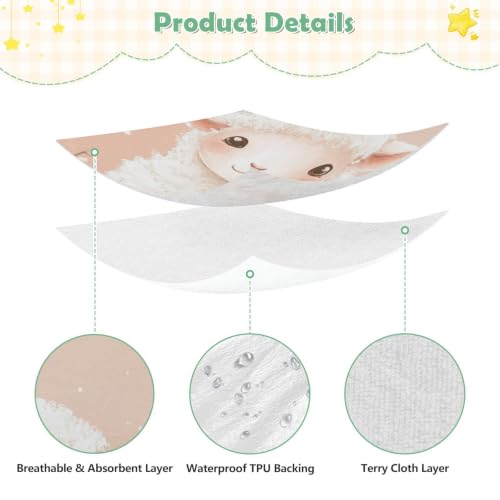 Drap imperméable bébé motif mouton pour envelopper ses nuits - 6