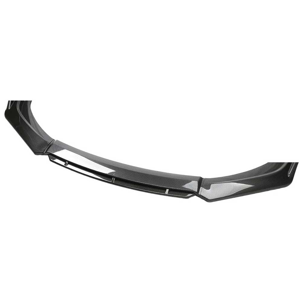 Front Bumper Lip Chin Spoiler ABS for Audi Q8 2018-2023, Splitter Side Skirt Trim Protection Lower Body Kit Air Dam Improve Performance,B-Carbon Fiber Black