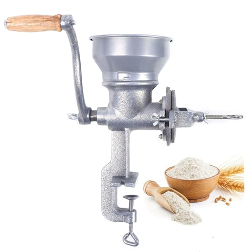 Molinillo de cereales manual de acero inoxidable, molinillo de malta, trituradora de granos, trituradora de granos,...