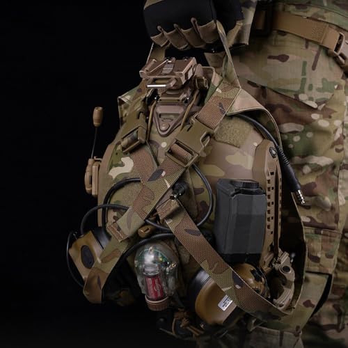 Bolsa de almacenamiento para casco y visor nocturno con correa ajustable 6