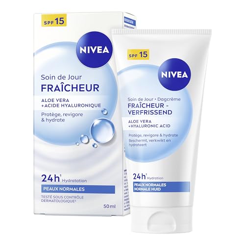 NIVEA - Frische Tagespflege – Gesichtscreme LSF 15 – intensive Feuchtigkeit 24 Stunden – Aufpolstert & erfrischt… – Ansicht 1