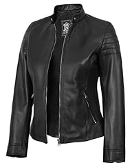 Carrie - Black Leather Jacket Women