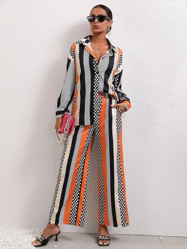 Leriya Fashion Ethnic Co Ord Set || Frenchy Striped & Geo Print Co-Ord Set for Women | Casual Wear for Women | Kurti Pant Set || Kurti Pant Set for Women