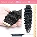 ShowJarlly Tape in Hair Extensions Human Hair 20 Pcs Curl Extensions for Women Real Hair Black Tape in Extensions Jerry Curly Tape Ins Human Hair Natural Black 18 Inch (40g)