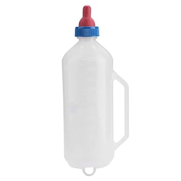 Milk Feeder Bottle, 32OZ Lamb Feeding Detachable Nipple Sheep Replacement Nursing Bottle with Hand Grip