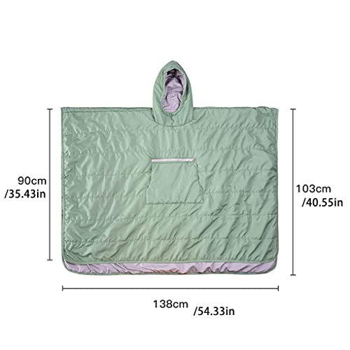 WUUOSSYUIS Manto quente para caminhadas, saco de dormir, poncho, capa de chuva, acampamento de inver