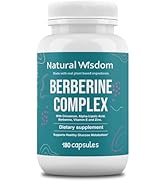 Natural Wisdom NW Berberine Complex, Berberine Supplement 500mg Capsules with Cinnamon and Zinc, ...