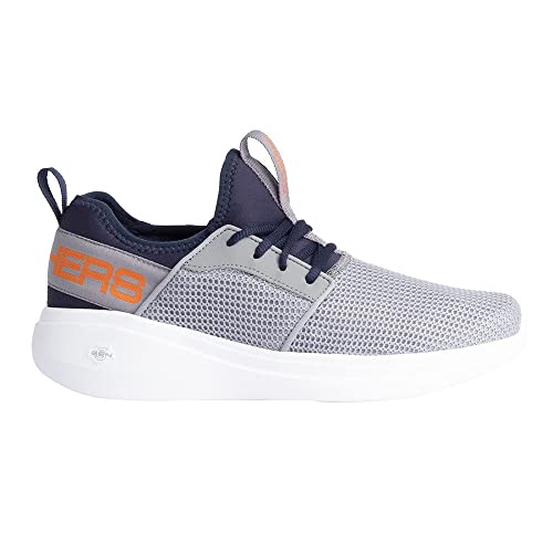Tênis Go Run Vast - Valor, Skechers, Masculino, Cinza / Azul Escuro, 40