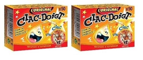 Maelsa® Boite de 50 petits Clacs Doigts Claque Doigt Pétard Fête sans flamme ni mèche- catégorie F1 896 - Choisissez votre nombre de boîtes ! (2 Boites)