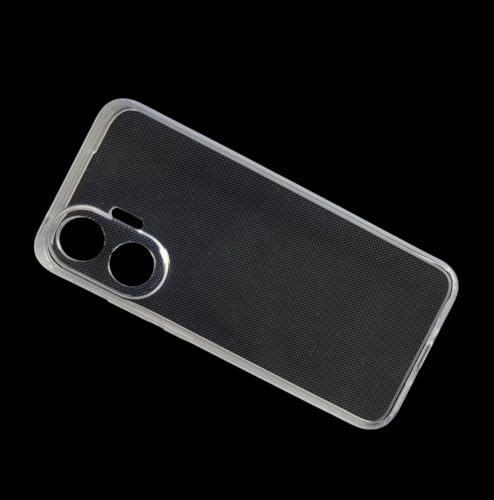 Image of COVERBLACK Soft Rubber Silicon Clear Case Back Cover Compatible for Poco F7 5G - Transparent