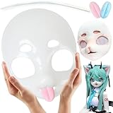 Liokoon Fursuit ヘッドベース 毛皮のようなテリアンマスク 3Dプリント DIY プラスチック フェイスマスク アニメ コスプレ 小道具 カワイイコスプレ用 (クリア)