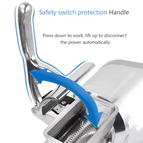Rallador eléctrico de queso y pan de acero inoxidable miniatura 6