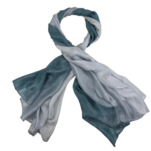 Humble Hilo Silk Scarf 100% Silk & Real Silk Blend Scarf Hand-Dip Dyed by Female Artisans